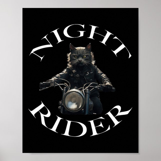 Nattrider Bad Cat Poster (Framsidan)