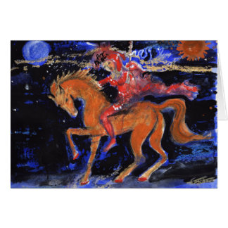 Nattryttare Hälsningskort