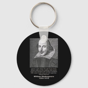 Natts för Shakespeare citationsteckenMidsummer Nyckelring