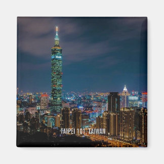 Nattscen i Taipei 101, Taiwan Magnet
