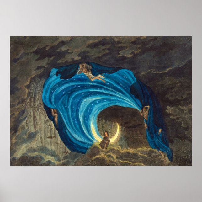 Nattscenens drottning av Simon Quaglio Poster (Framsidan)