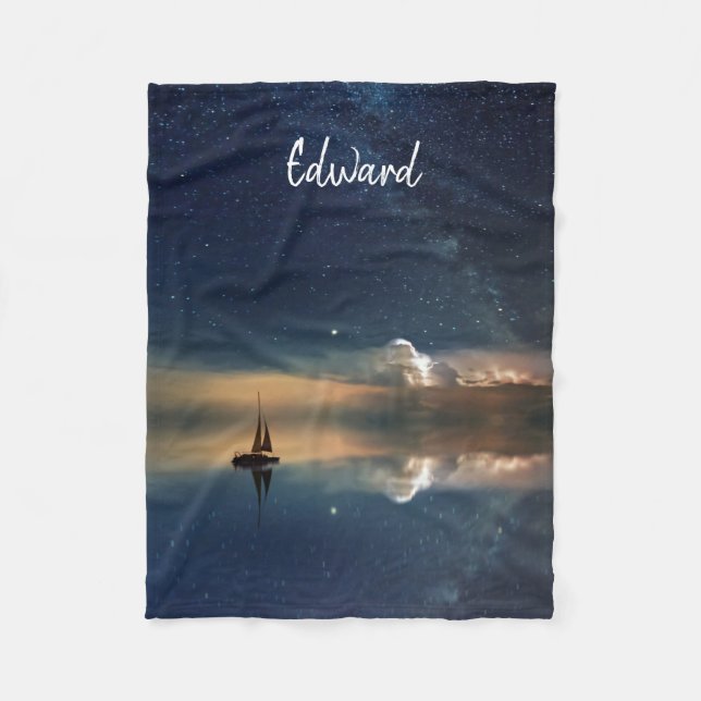 Nattsegling Fleecefilt (Framsidan)