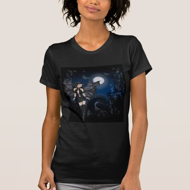 Nattserien mörk Angel & Mörk Tee (Framsida)