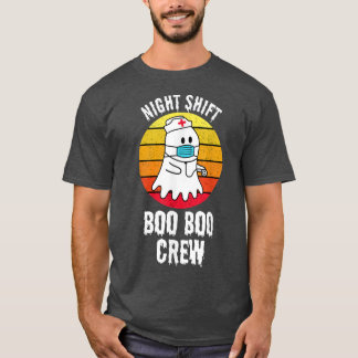 Nattskift Boo Crew Nurse Halloween för sjuksköters T Shirt