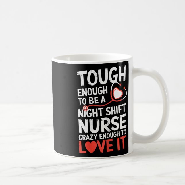 Nattskift Nurse Funny Rn Rt Us Nurse Kaffemugg (Höger)