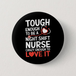 Nattskift Nurse Funny Rn Rt Us Nurse Knapp