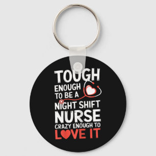 Nattskift Nurse Funny Rn Rt Us Nurse Nyckelring