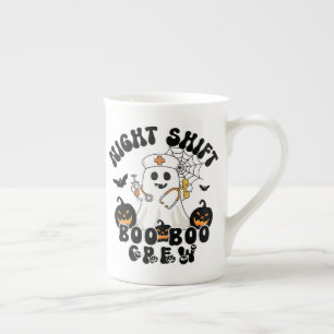 Nattskift Nurse Mugg - BOO BOO Crew Ghost Benporslin Mugg