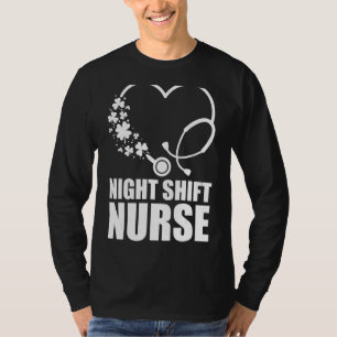 Nattskift Nurse St Patrick S Day Stethoscope Hea T Shirt
