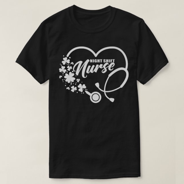 Nattskift Nurse St  T Shirt (Design framsida)