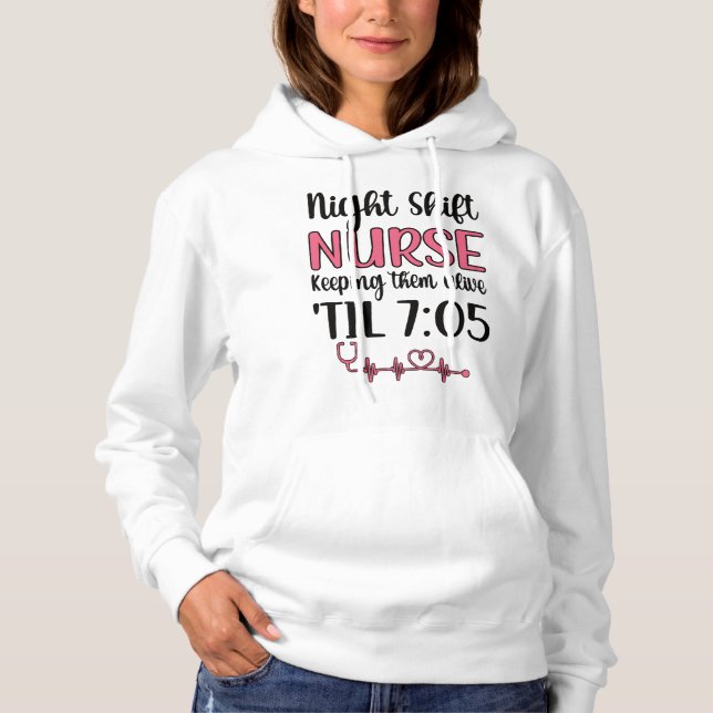 Nattskift Nurse Vecka Nattskift Nursing Funny T Shirt (Framsida)