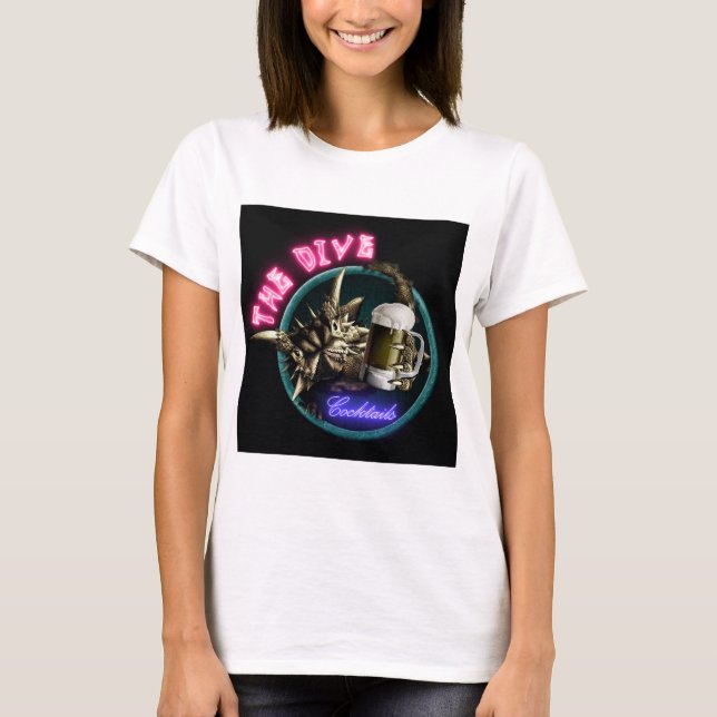 Nattskjorta T-shirt - Diven "Drick i fred" (Framsida)