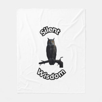 **Nattskog Ugglor – Realistisk Nocturnal Uggla Il Fleecefilt