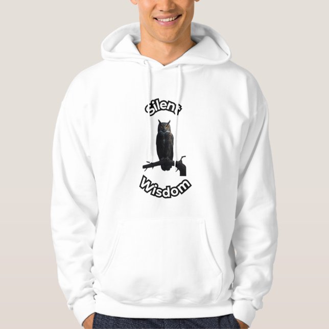  **Nattskog Ugglor – Realistisk Nocturnal Uggla Il Hoodie (Framsida)