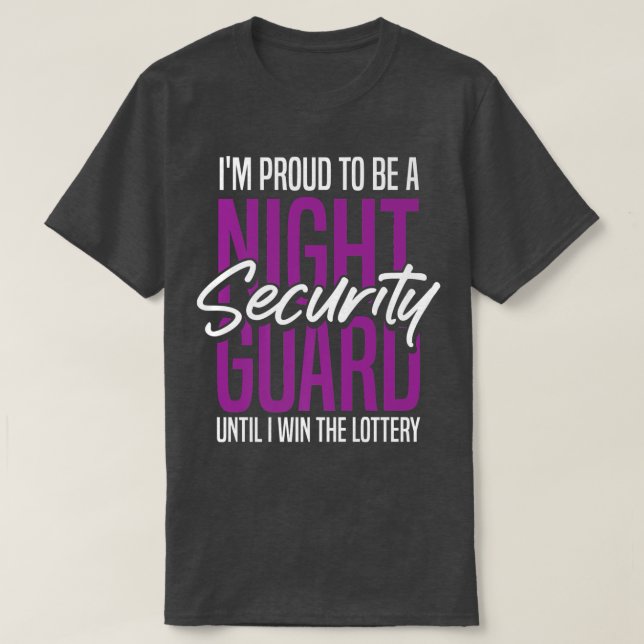 Nattskydd LotteryOfficer Security Guard T Shirt (Design framsida)