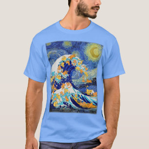 Nattstarr och Underbar vågkatt, Katt Lover, Kat Mo T Shirt