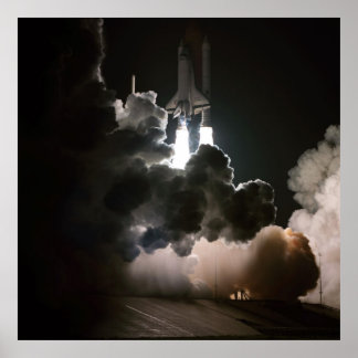 Nattstart vid utrymmeskjulet (STS-8) Poster