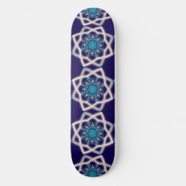 Nattstjärna Mandala Flower Mini Skateboard Bräda 18,5 Cm
