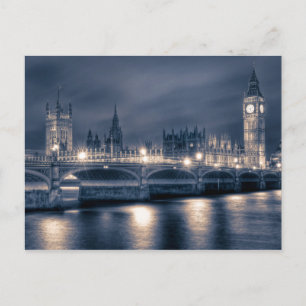Natttid i parlamentets kammare, London Vykort
