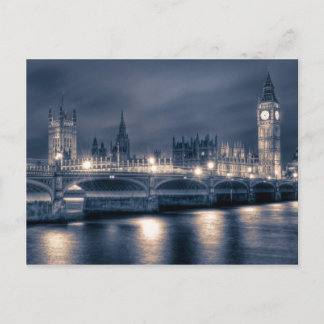 Natttid i parlamentets kammare, London Vykort