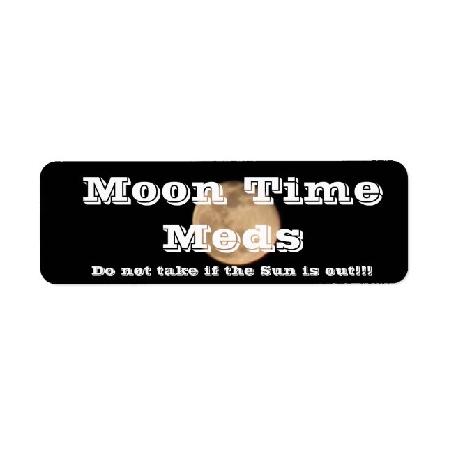 Natttid med etikett returadress etikett (Framsidan)