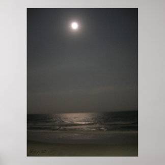 Natttid vid Beach Poster