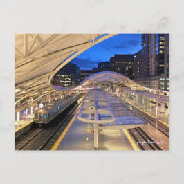 Natttidsunionen Station med A-Line Tåg till DIA Vykort