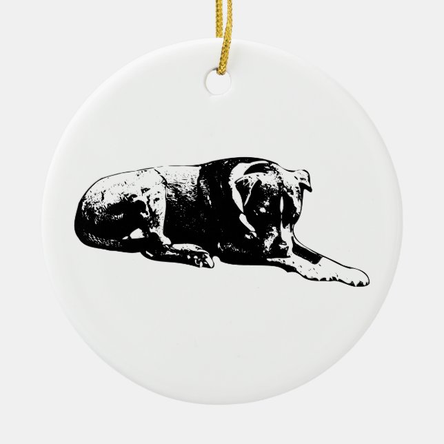 Natttyst Hund Ornament (Framsidan)