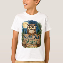 Nattuggla i Maine Fryeburg Barn T-Shirt