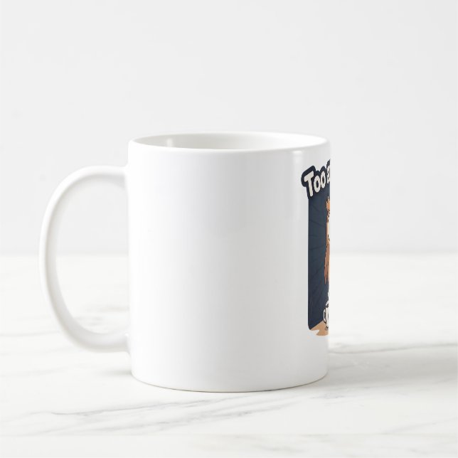 Nattuggla Meme Tecknad T-Shirt Kaffemugg (Vänster)