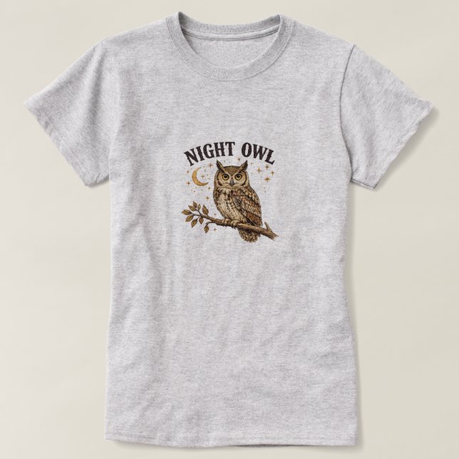 NATTUGGLA T SHIRT (Design framsida)