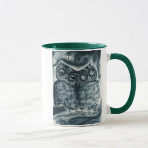 Nattugglan parar - kaffemuggen mugg