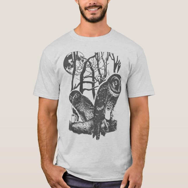 Nattugglor kyler skjortan t-shirt (Framsida)