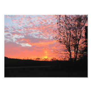 Nattutandning av himlen fototryck