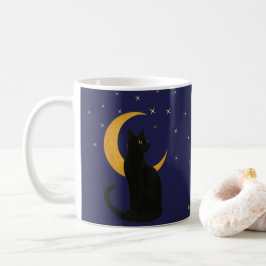 Nattvakter - svart Halloween-kort Kaffemugg