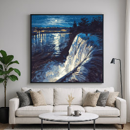 Nattvallar - vinternaturomvandling i Stil Poster