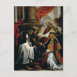 Nattvard av St. Teresa av Avila c.1670 Vykort
