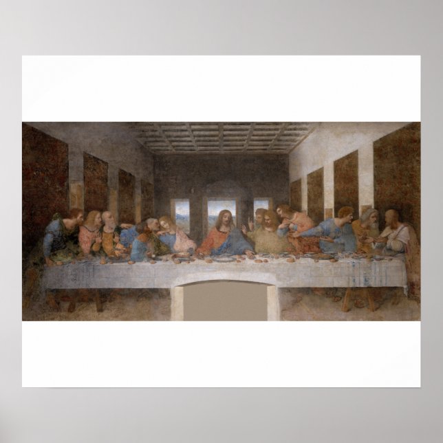 Nattvarden av Leonardo Da Vinci Poster (Framsidan)