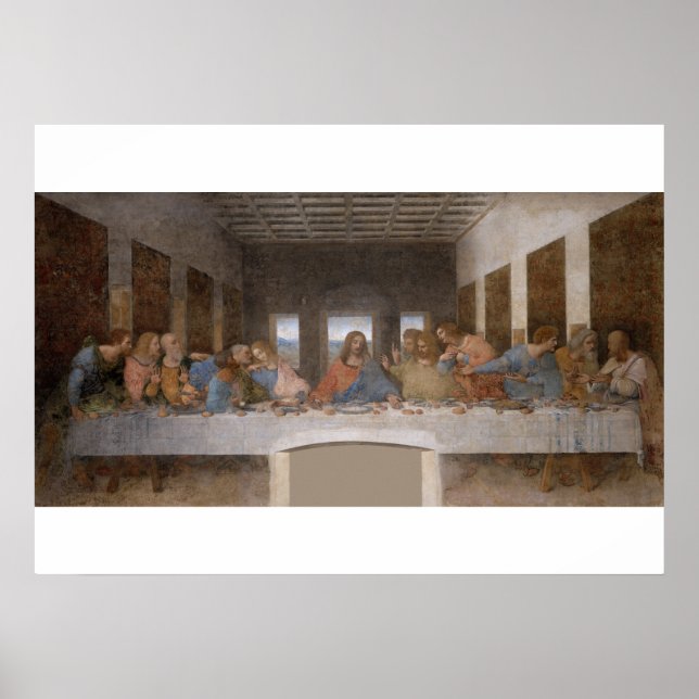 Nattvarden av Leonardo Da Vinci Poster (Framsidan)