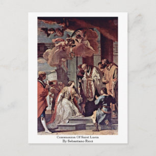 Nattvarden av Sankta Lucia av Sebastiano Ricci Vykort