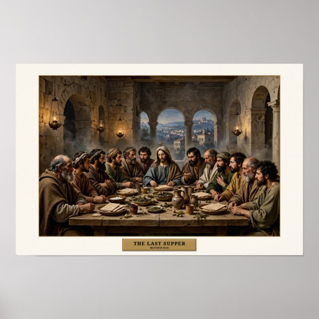 Nattvarden — Da Vinci-stil Poster (Framsidan)