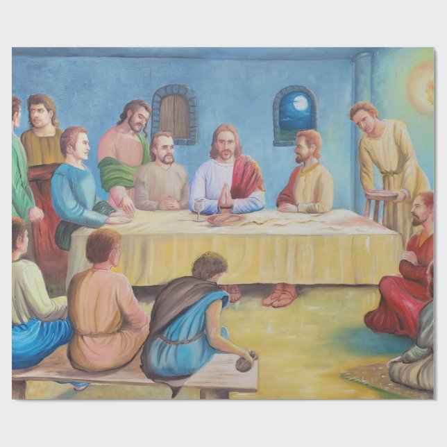 Nattvarden: Jesus och lärjungarna Presentpapper (Platt)