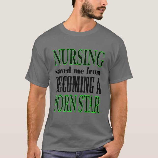 Nattvården räddade mig från att bli RN LPN CNA ER T Shirt (Framsida)