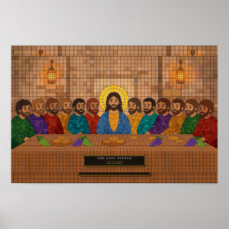 Nattvarden — Rubiks mosaik Poster