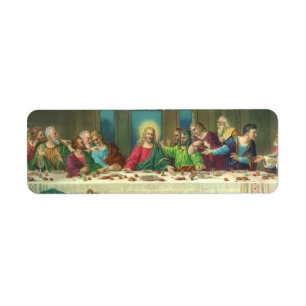 Nattvarden Ursprungligen av Leonardo da Vinci Returadress Etikett