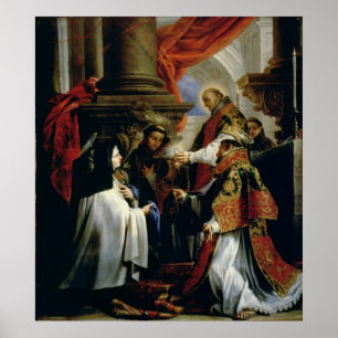 Nattvardsgång av St Teresa av Avila c.1670 Poster
