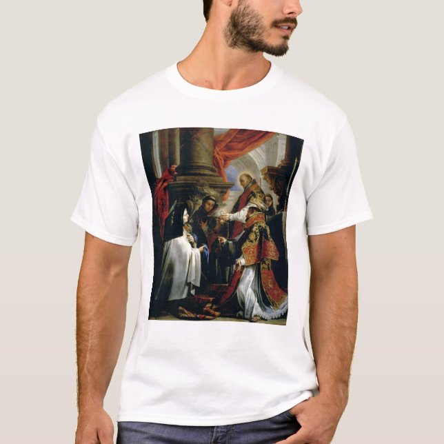 Nattvardsgång av St Teresa av Avila c.1670 Tee (Framsida)