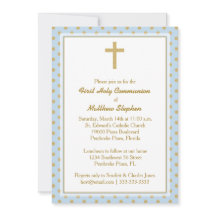 Nattvardsgångblått med guld- polka dots