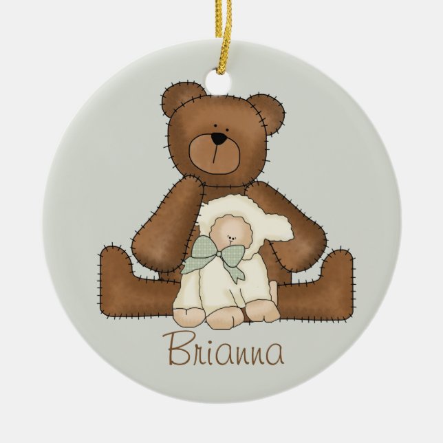 NattvardsgångLambprydnad Julgransprydnad Keramik (Framsidan)