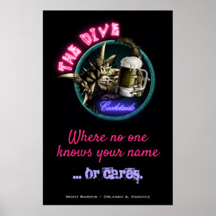 Nattvarg - Diven (Design #1) Poster